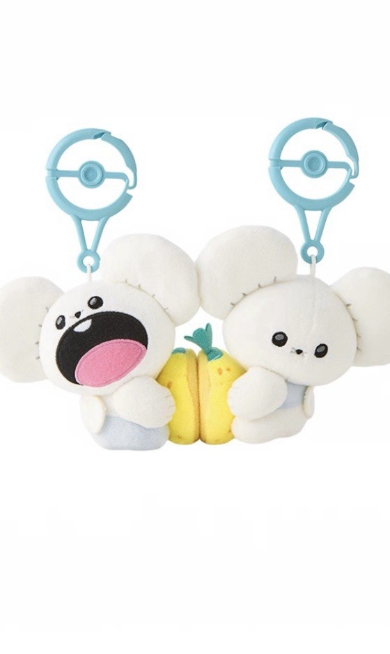 BRAND NEW Pokemon Center Mogu Mogu Watching Tandemaus Magnetic Pair Mascot Set BRAND NEW Pokemon Center Mogu Mogu Watching Tandemaus Magnetic Pair Mascot Set