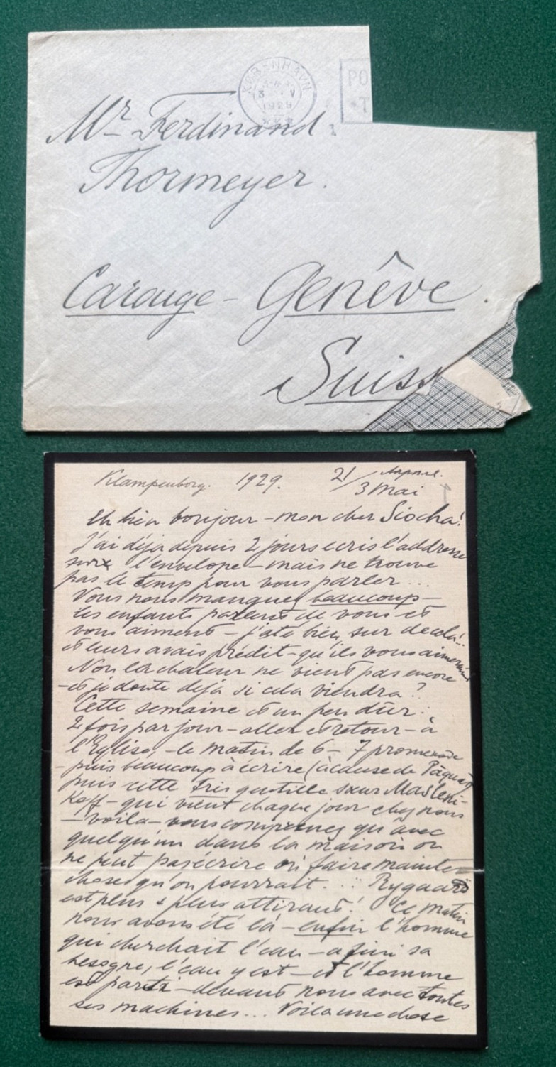 Antique Imperial Russian Signed Letter Grand Duchess Olga Romanov Gatchina Antique Imperial Russian Signed Letter Grand Duchess Olga Romanov Gatchina