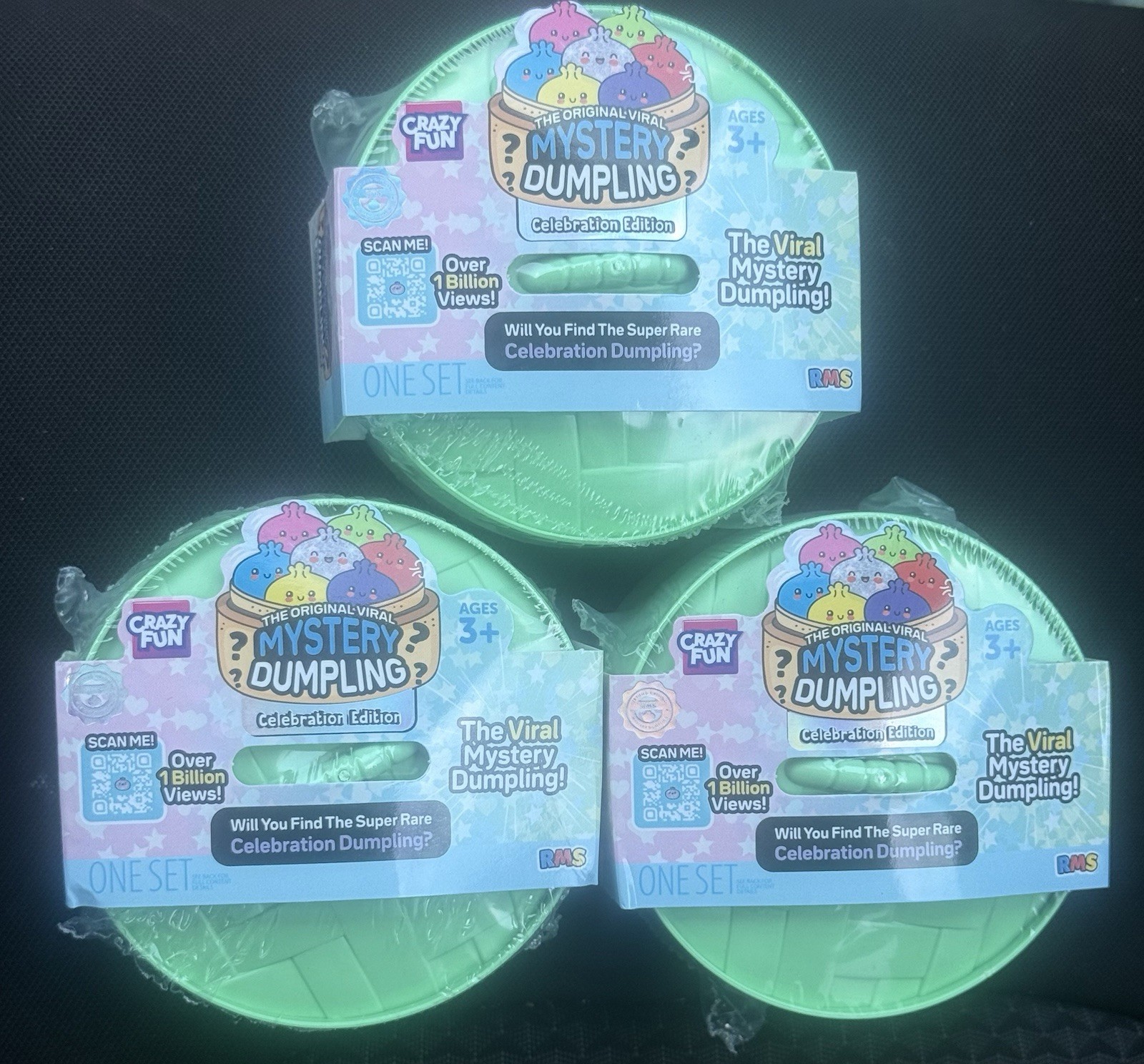 Five Below RMS Squishy Viral Mystery Dumpling Celebration Edition - Lot Of 3 Five Below RMS Squishy Viral Mystery Dumpling Celebration Edition - Lot Of 3