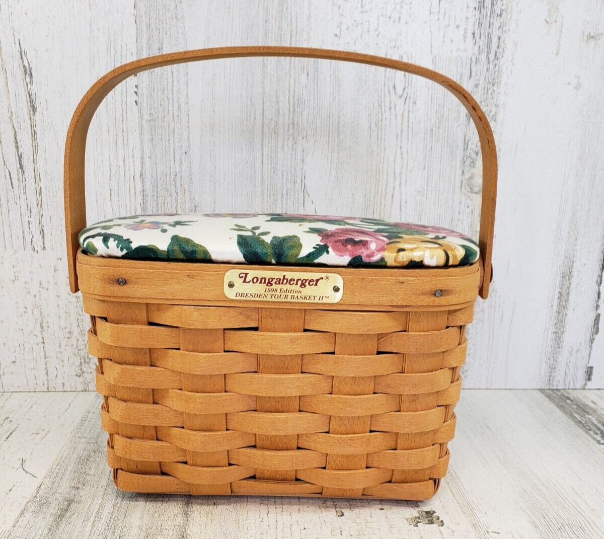 VINTAGE 1998 Edition Longaberger Dresden Tour Basket II with 3 Signatures VINTAGE 1998 Edition Longaberger Dresden Tour Basket II with 3 Signatures