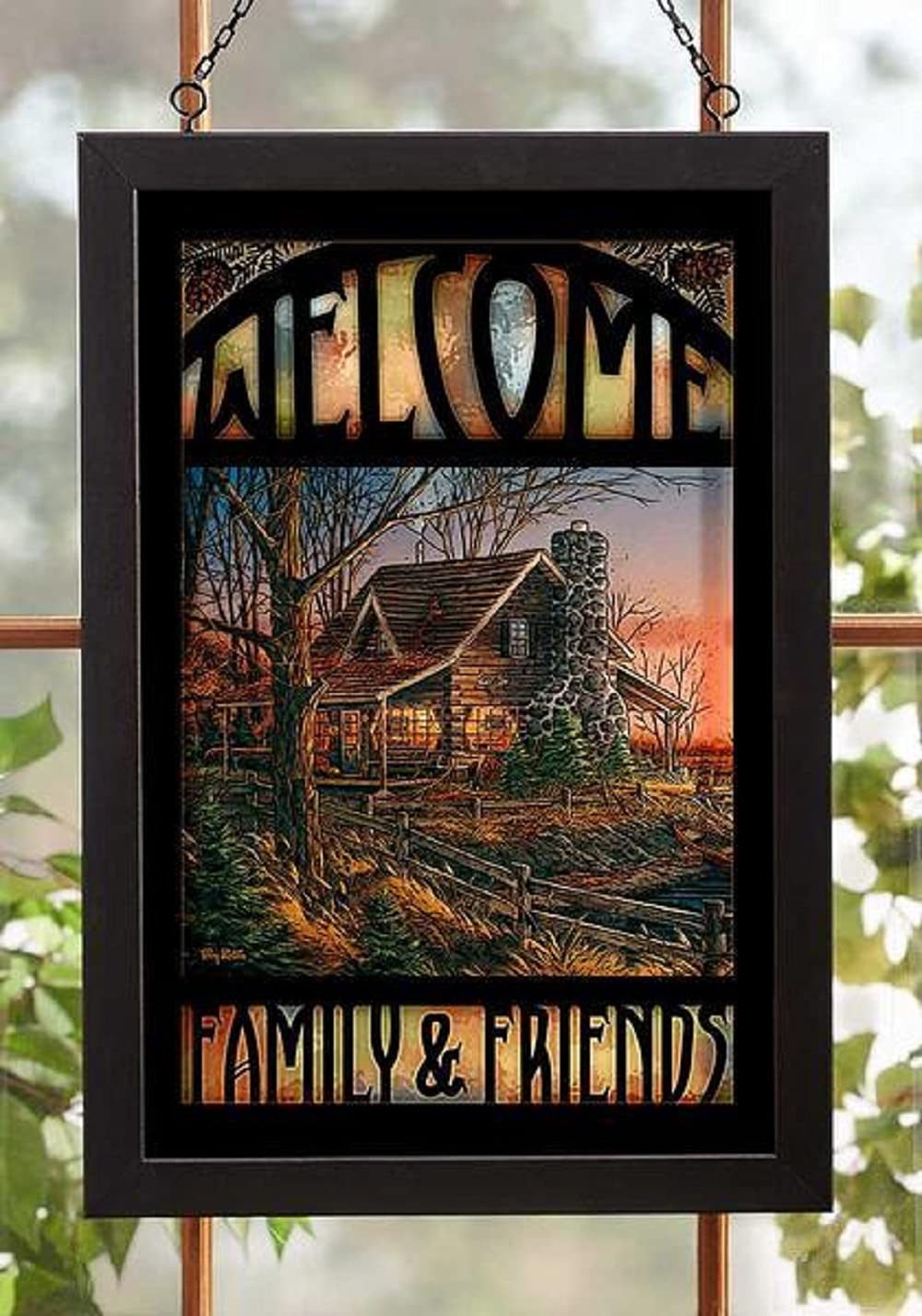 Wild Wings Comforts of Home Stained Glass Art by Terry Redlin