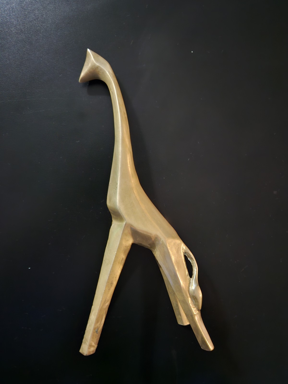 vintage solid brass Giraffe Enesco Figurine heavy 9 1/2" tall 1 pound 3oz vintage solid brass Giraffe Enesco Figurine heavy 9 1/2" tall 1 pound 3oz