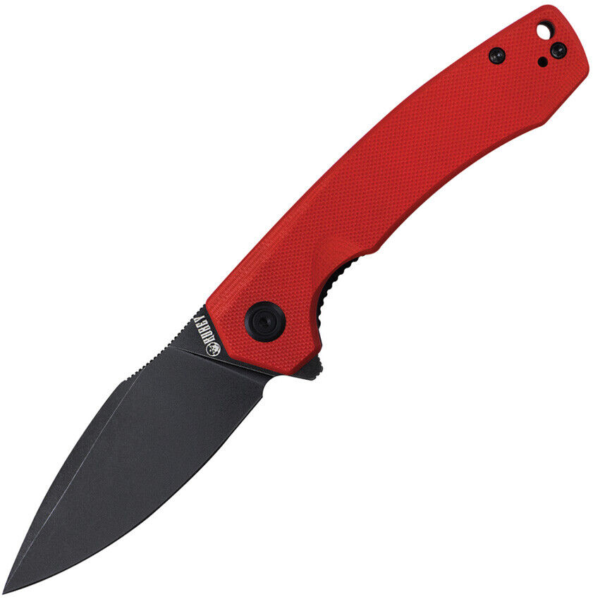 Kubey Calyce Pocket Knife Linerlock Red G10 Folding Black D2 Steel Blade 901F