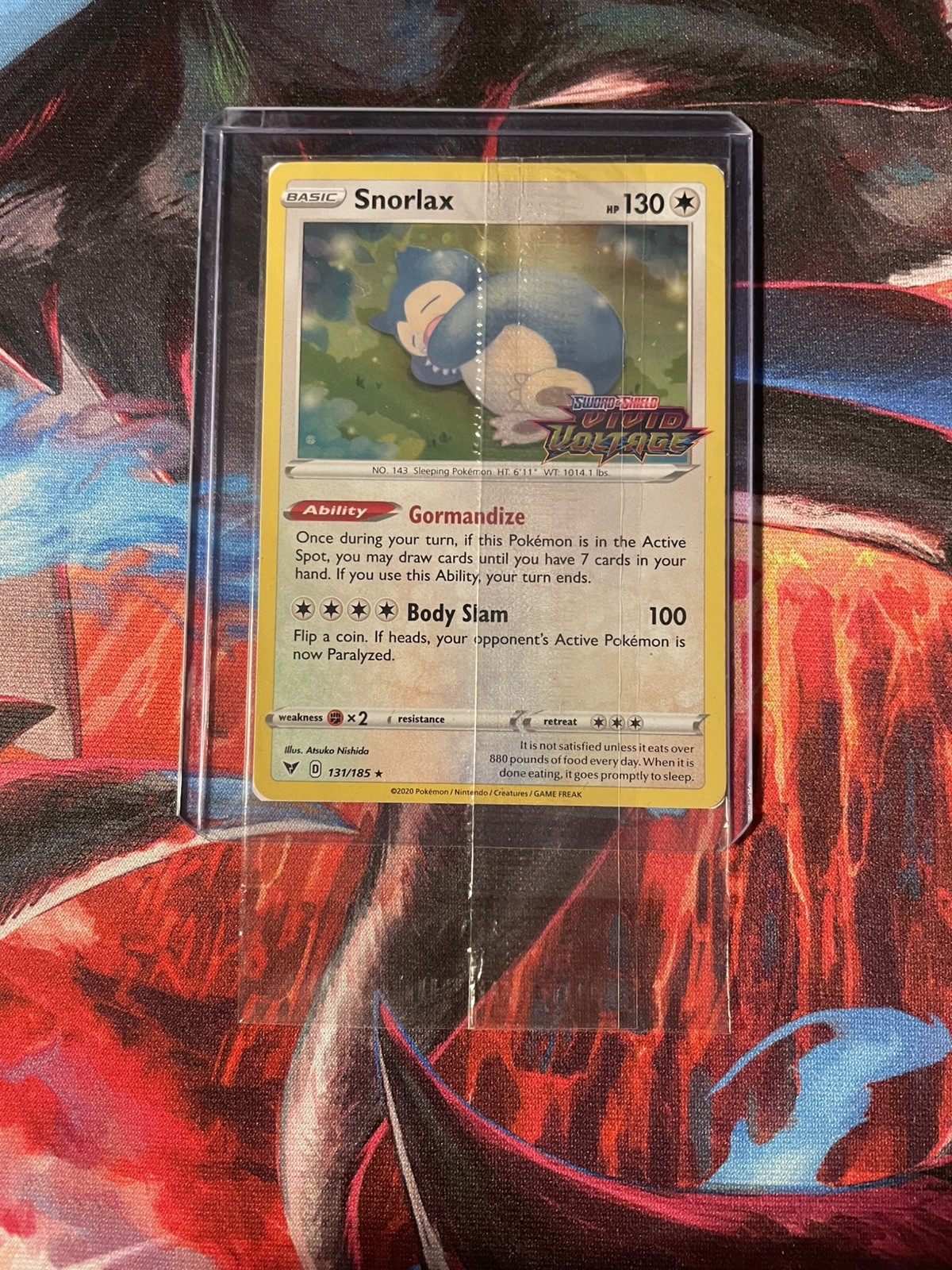 Snorlax 131/185 - Pokémon TCG - Vivid Voltage - Holo Stamped Promo - SEALED NM Snorlax 131/185 - Pokémon TCG - Vivid Voltage - Holo Stamped Promo - SEALED NM