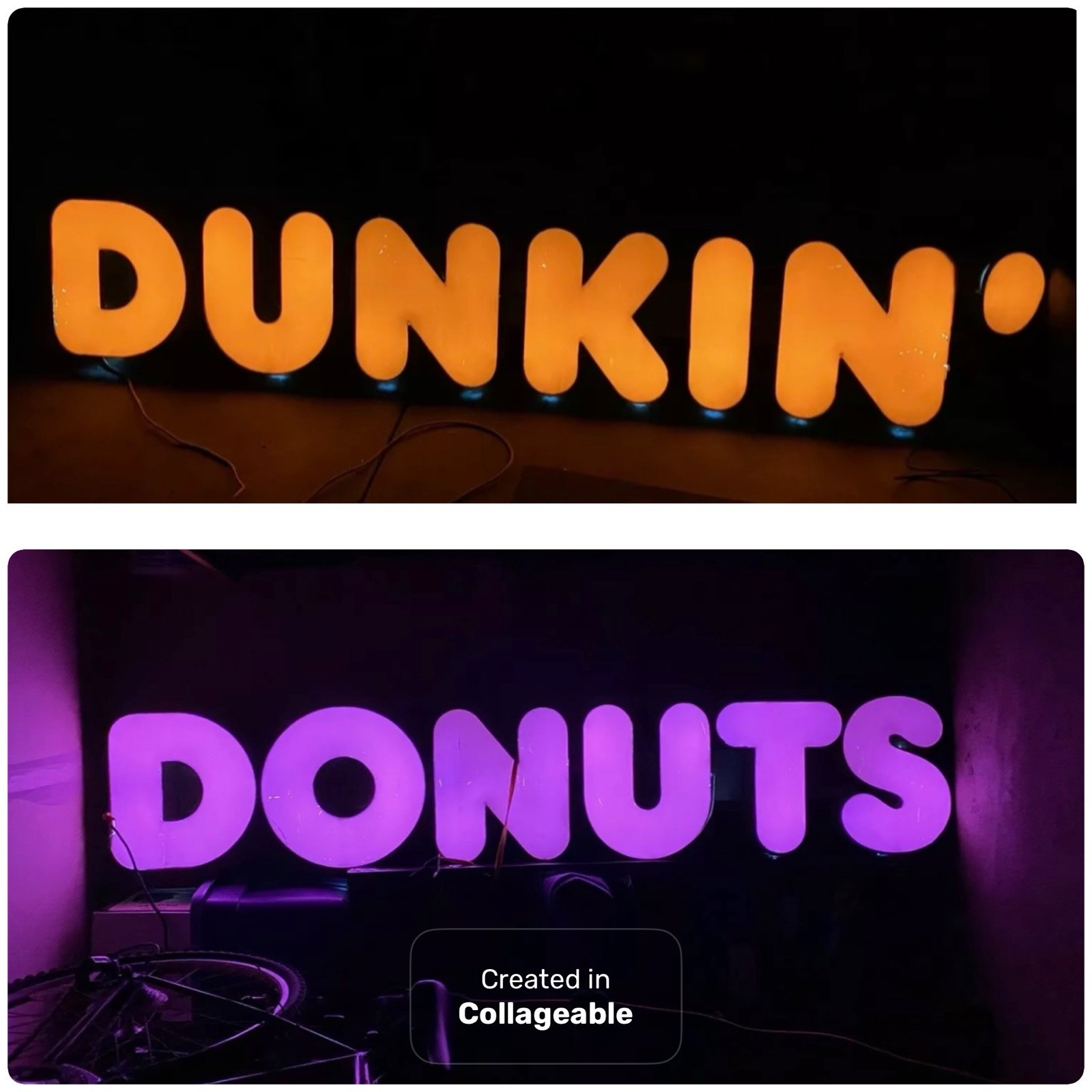 RARE  Authentic Retired  Dunkin Donuts Sign Man Cave DUNKIN LOCAL Huge Store 