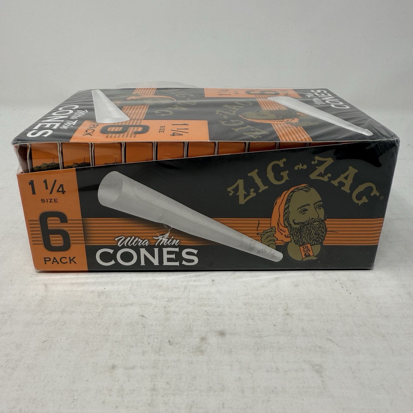 24 PACK Zig-Zag Ultra Thin Pre Rolled Paper Cones 1-1/4 Size (6 Cones Per Pack) 24 PACK Zig-Zag Ultra Thin Pre Rolled Paper Cones 1-1/4 Size (6 Cones Per Pack)
