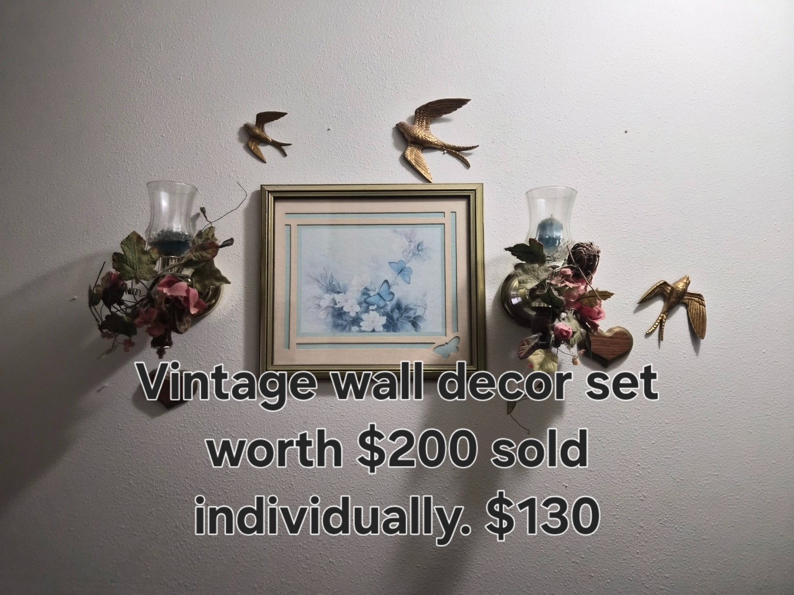 Vintage Wall Decor Set 70s. These will be cheaper to sell as a set. Vintage Wall Decor Set 70s. These will be cheaper to sell as a set.