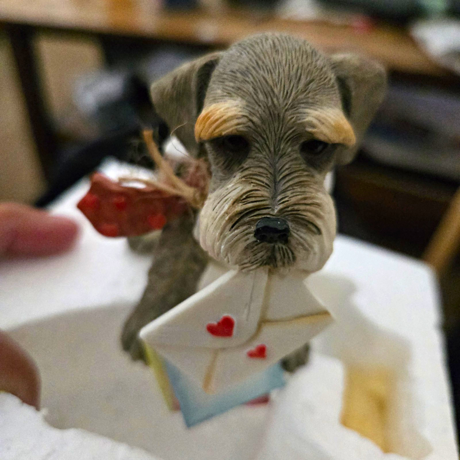 Country Artists Top Dogs Schnauzer Resin Dog Figurine Country Artists Top Dogs Schnauzer Resin Dog Figurine