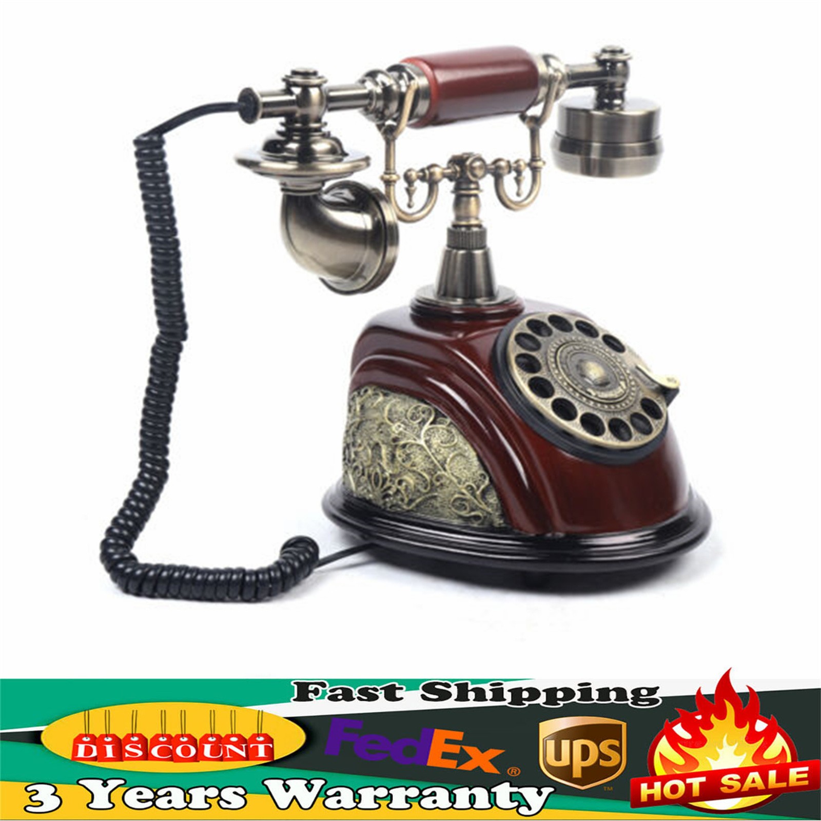 Vintage Rotary Dial Telephone Phone Working Vintage Retro Old Fashion Telephone Vintage Rotary Dial Telephone Phone Working Vintage Retro Old Fashion Telephone