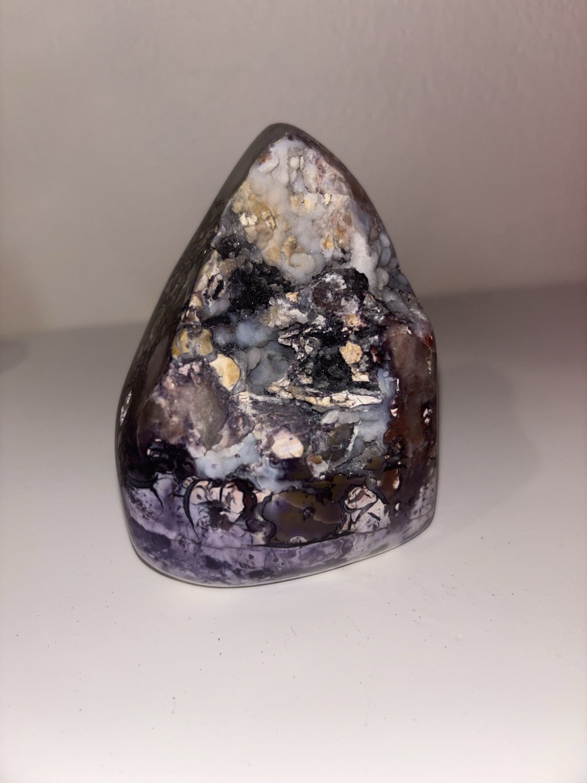 Tiffany Stone Free Form Purple Blue Druzy Mosaic Crystal Mineral Specimen Utah Tiffany Stone Free Form Purple Blue Druzy Mosaic Crystal Mineral Specimen Utah