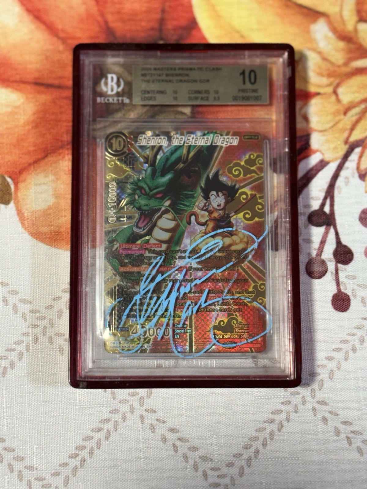 Bandai Dragon Ball Super 2020 Shenron BT7-010 BGS 10 Auto Nadolny