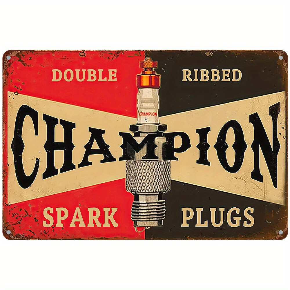 Spark Plug Metal Tin Sign Vintage Garage Men'S Wall Decor 8x12 Spark Plug Metal Tin Sign Vintage Garage Men'S Wall Decor 8x12