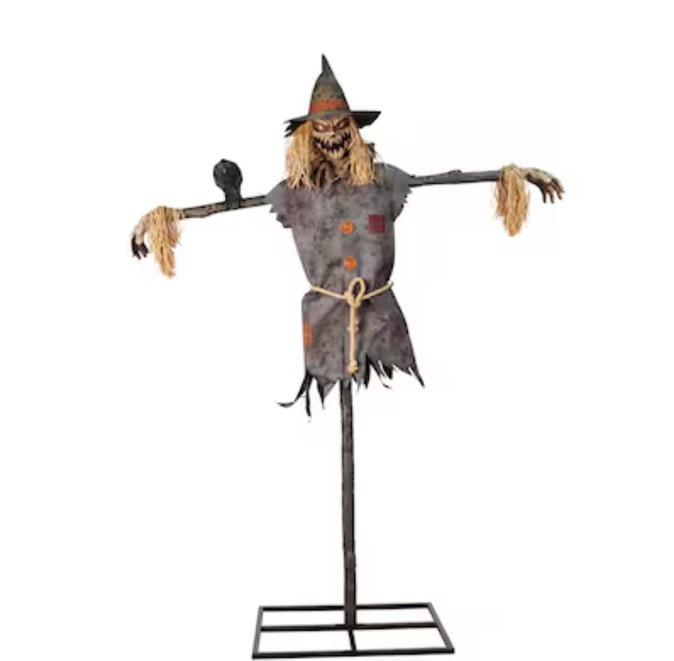 Haunted Living 7.5-ft Lighted Talking Scarecrow Motion Activated Animatronic Haunted Living 7.5-ft Lighted Talking Scarecrow Motion Activated Animatronic