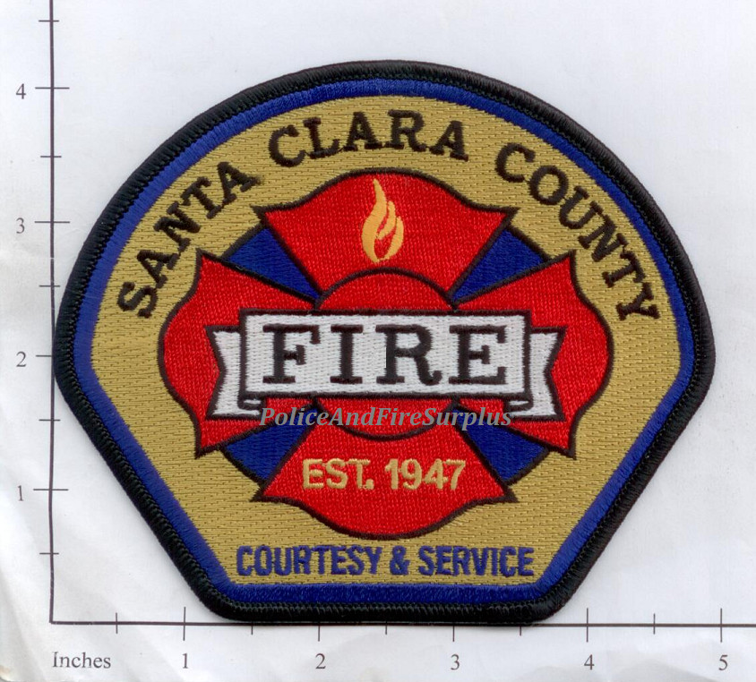 California - Santa Clara County CA Fire Dept Patch California - Santa Clara County CA Fire Dept Patch
