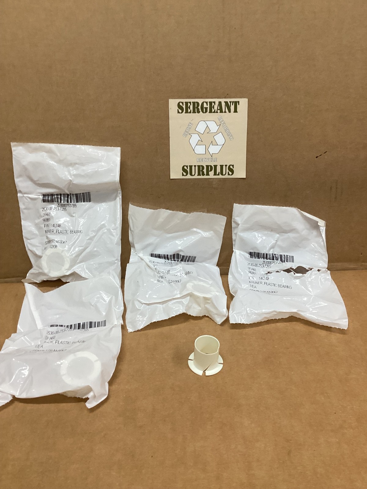 Bearing sleeve, Interior steering shaft boot/HMMWV 2530-00-753-7285(4-EACH) Bearing sleeve, Interior steering shaft boot/HMMWV 2530-00-753-7285(4-EACH)