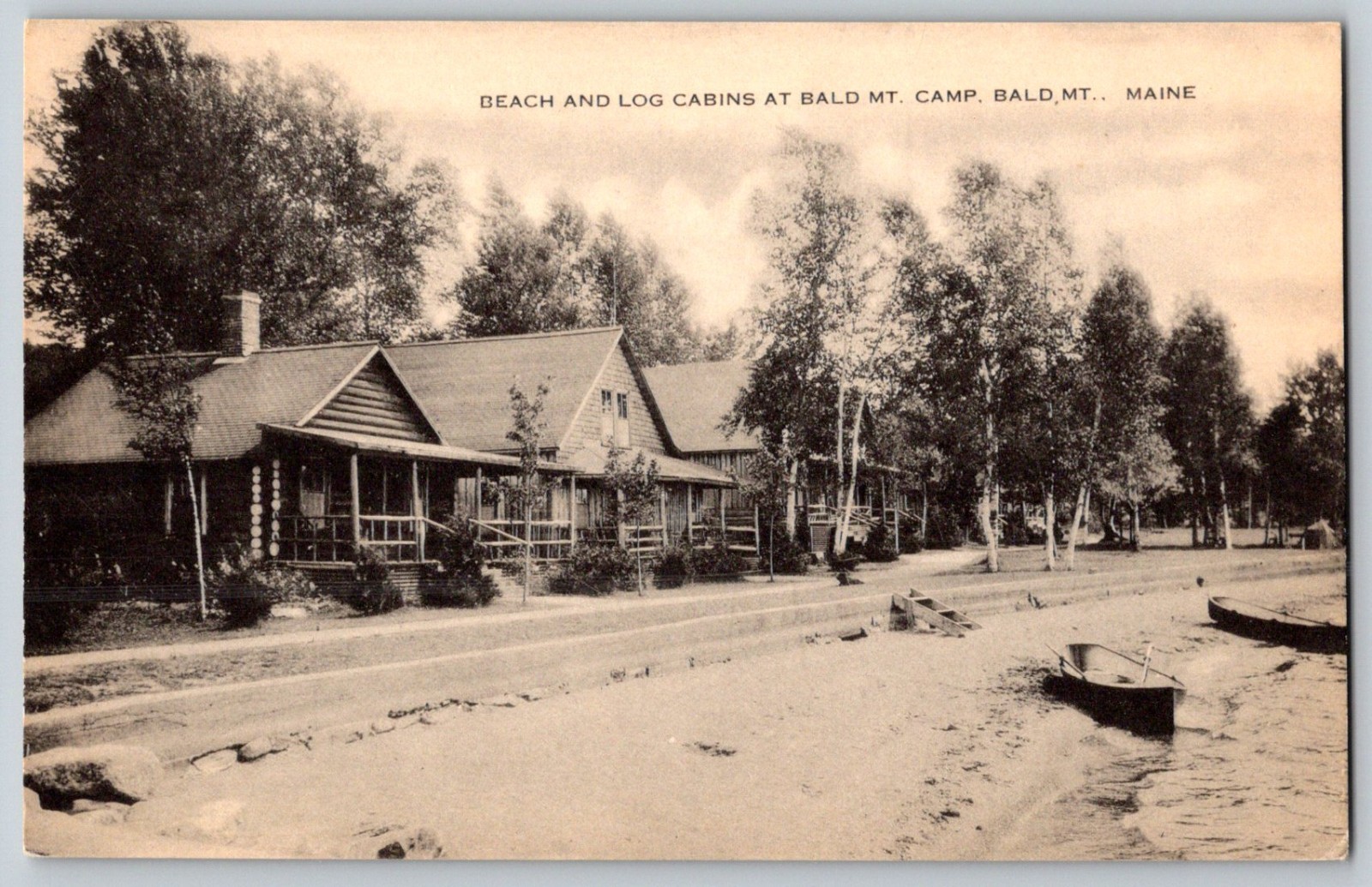 ME Bald Mountain Camps Rangeley Lakes c1910 Postcard c1910 ME Bald Mountain Camps Rangeley Lakes c1910 Postcard c1910