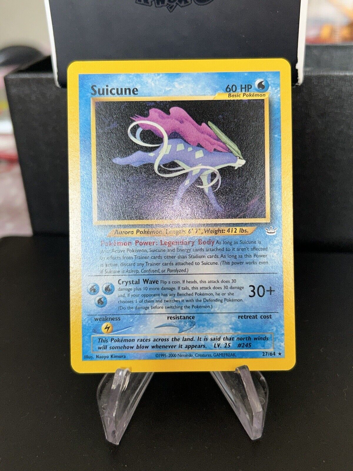 Pokemon Card Suicune 27/64 Neo Revelation Eng Old Near Mint/Mint