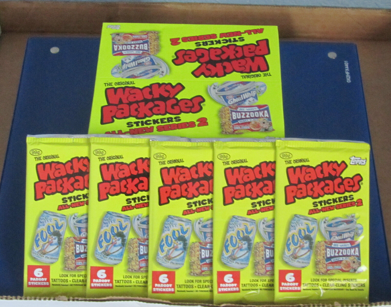 WACKY PACKAGES ANS2 SEALED 5 UNOPENED PACKS IN EXCELLENT CONDITION