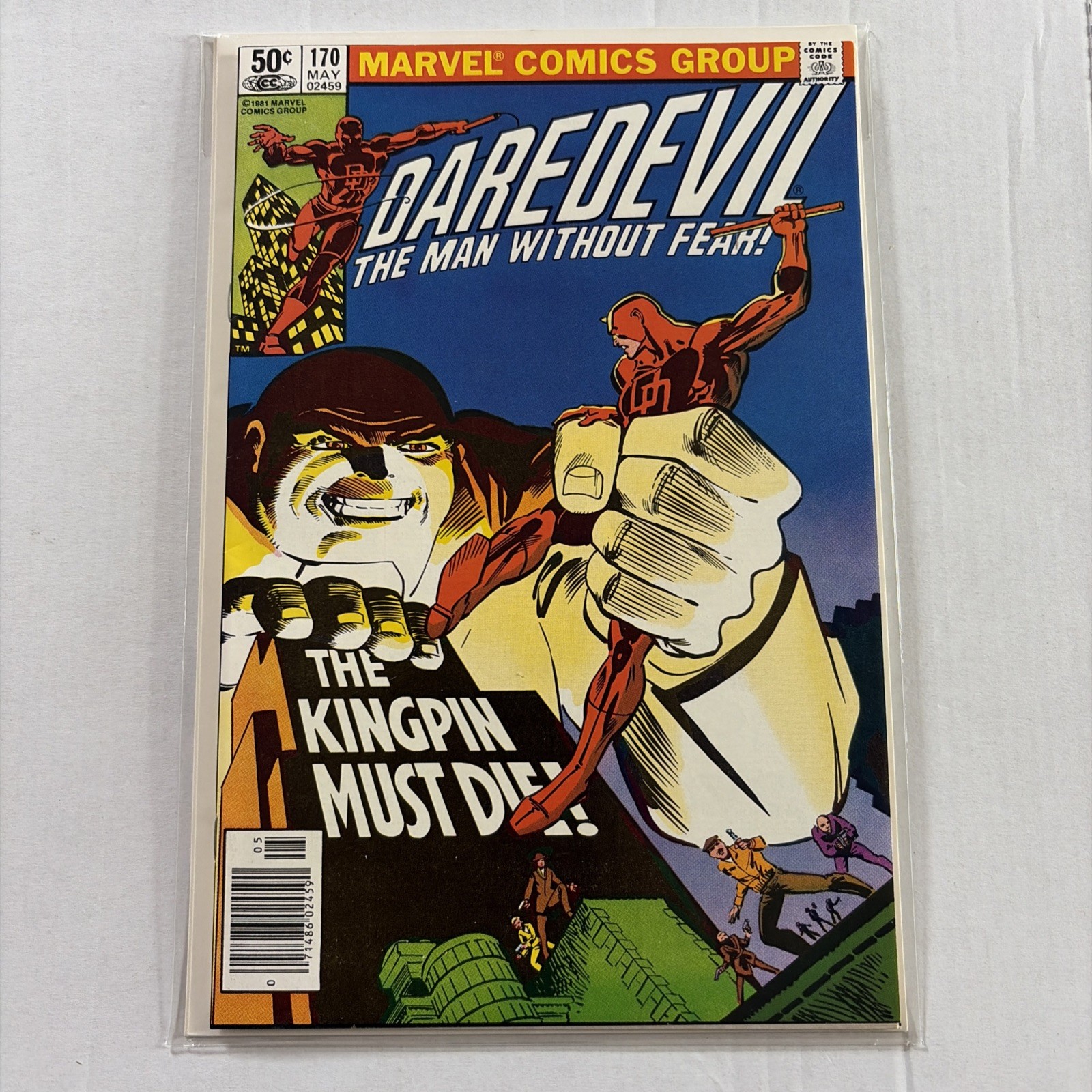 Daredevil #170 1st meeting of Kingpin & Daredevil 1981 Frank Miller Marvel 