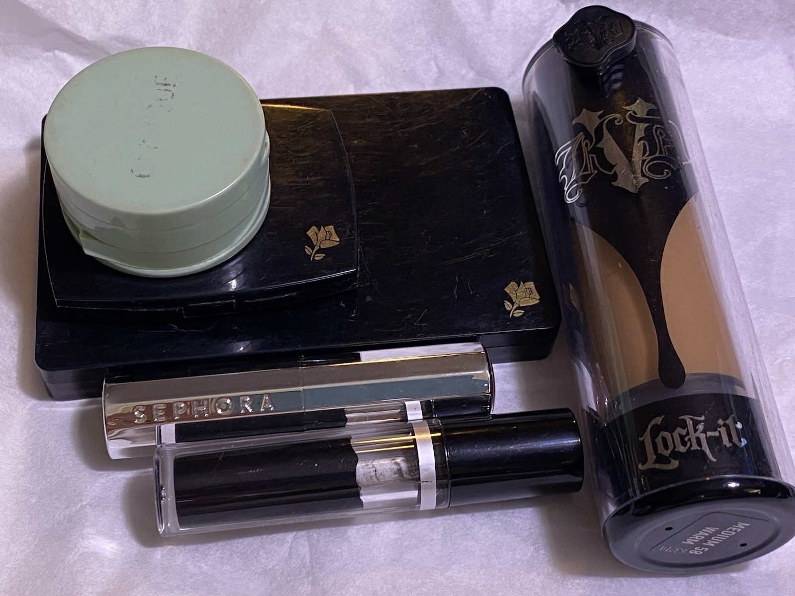 LOT Vanity Junk Drawer Designer Beauty COLLECTIBLES Bottles Compacts Tubes VTG LOT Vanity Junk Drawer Designer Beauty COLLECTIBLES Bottles Compacts Tubes VTG