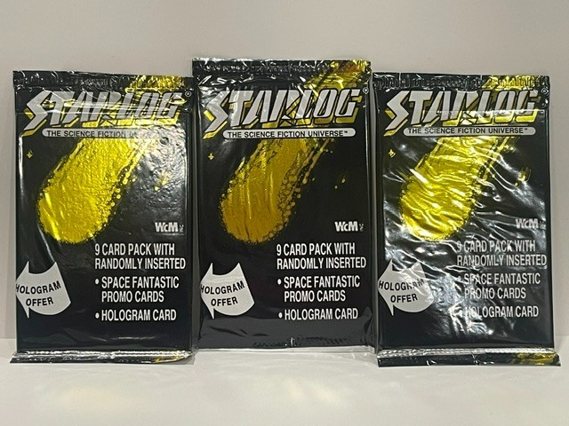 Starlog Science Fiction Universe 9 Card Trading Card Pack Hologram 1993 Lot of 3
