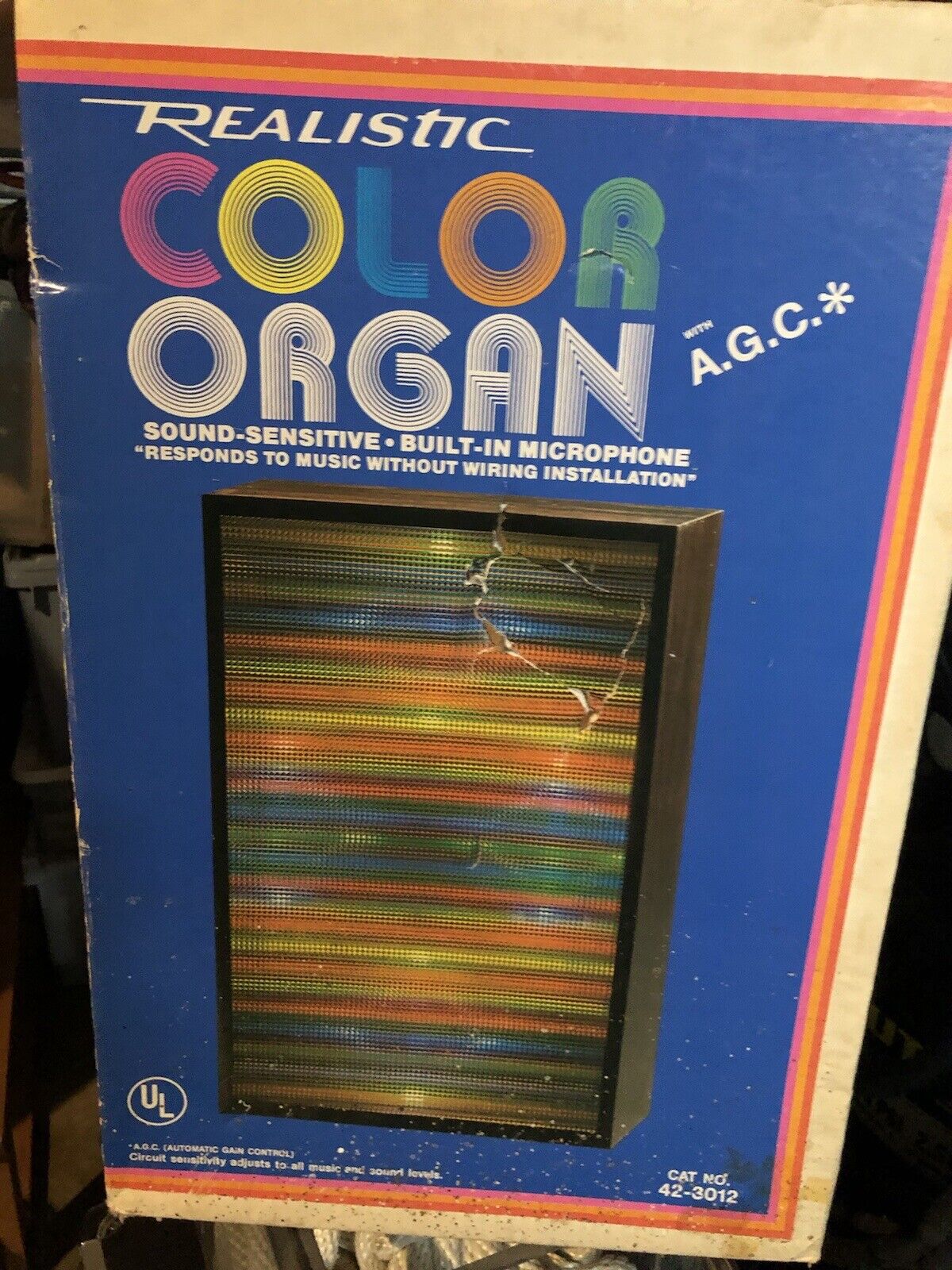 Color Organ light. With Original Box. Made By Realistic Works Fantastically