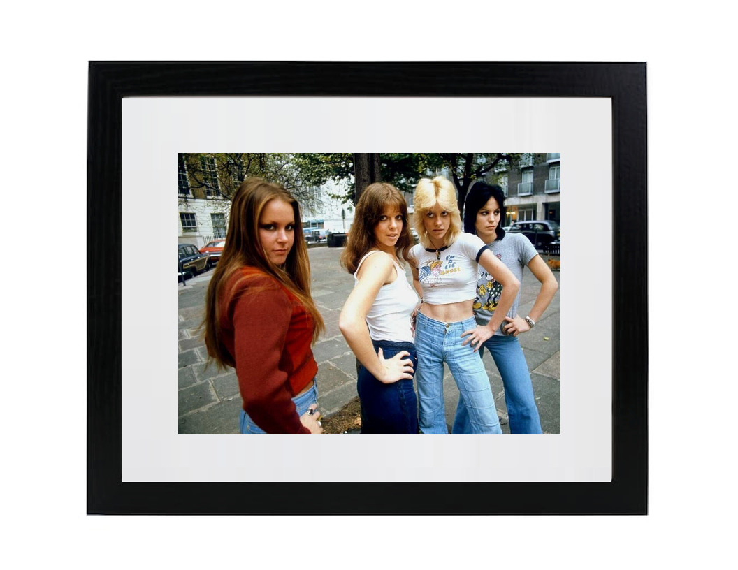 The Runaways 70s Girl Rock Band Joan Jett Lita Ford Matted Framed Picture Photo