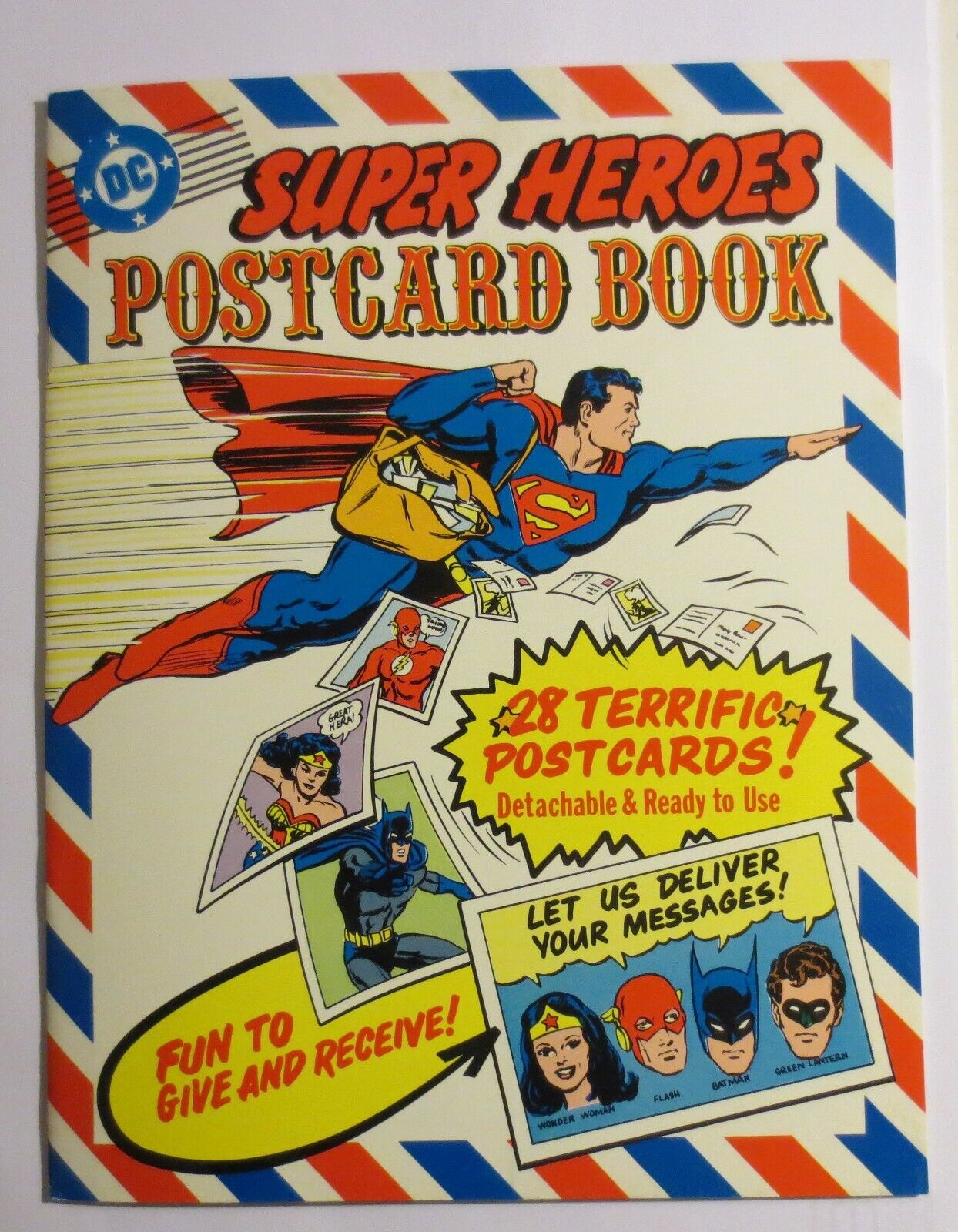 1981 DC Superheroes Postcard Book Unused