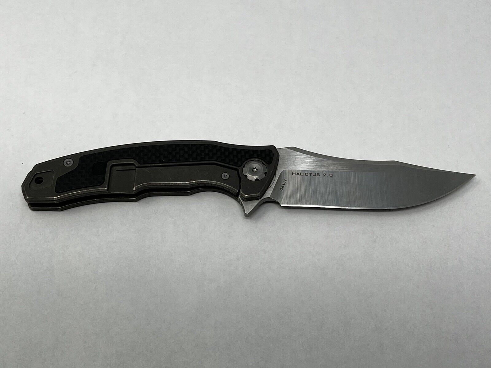 Maxace Knives Halictus 2.0 - M390 Framelock Titanium/Carbon Fiber - GOOD