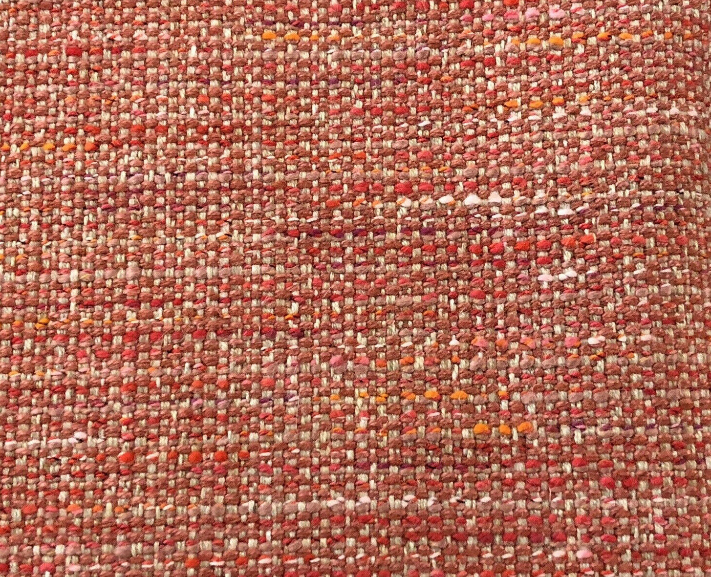 Thibaut Plain Mingled Woven Upholstery Fabric- Dante / Coral 2.0 yd W80702