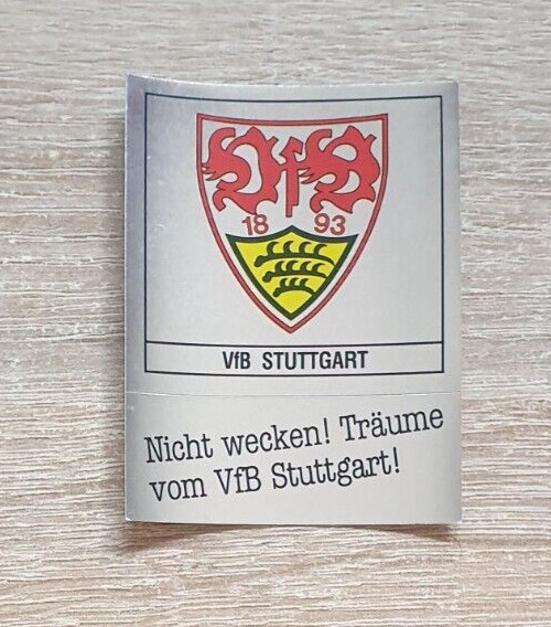 Panini football 88 VFB Stuttgart W17 coat of arms foil badge Bundesliga 1988 sticker
