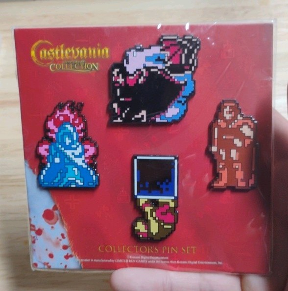 Limited Run Games Castlevania Pin Set Simon Belmont Metal Enamel Collector