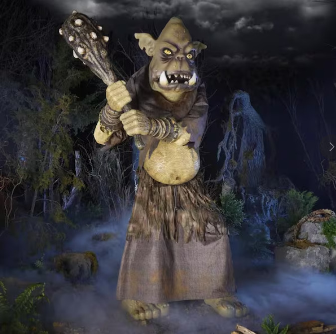 8 ft. Gruesome Grounds Giant-Sized Animated LED Tumble the Troll