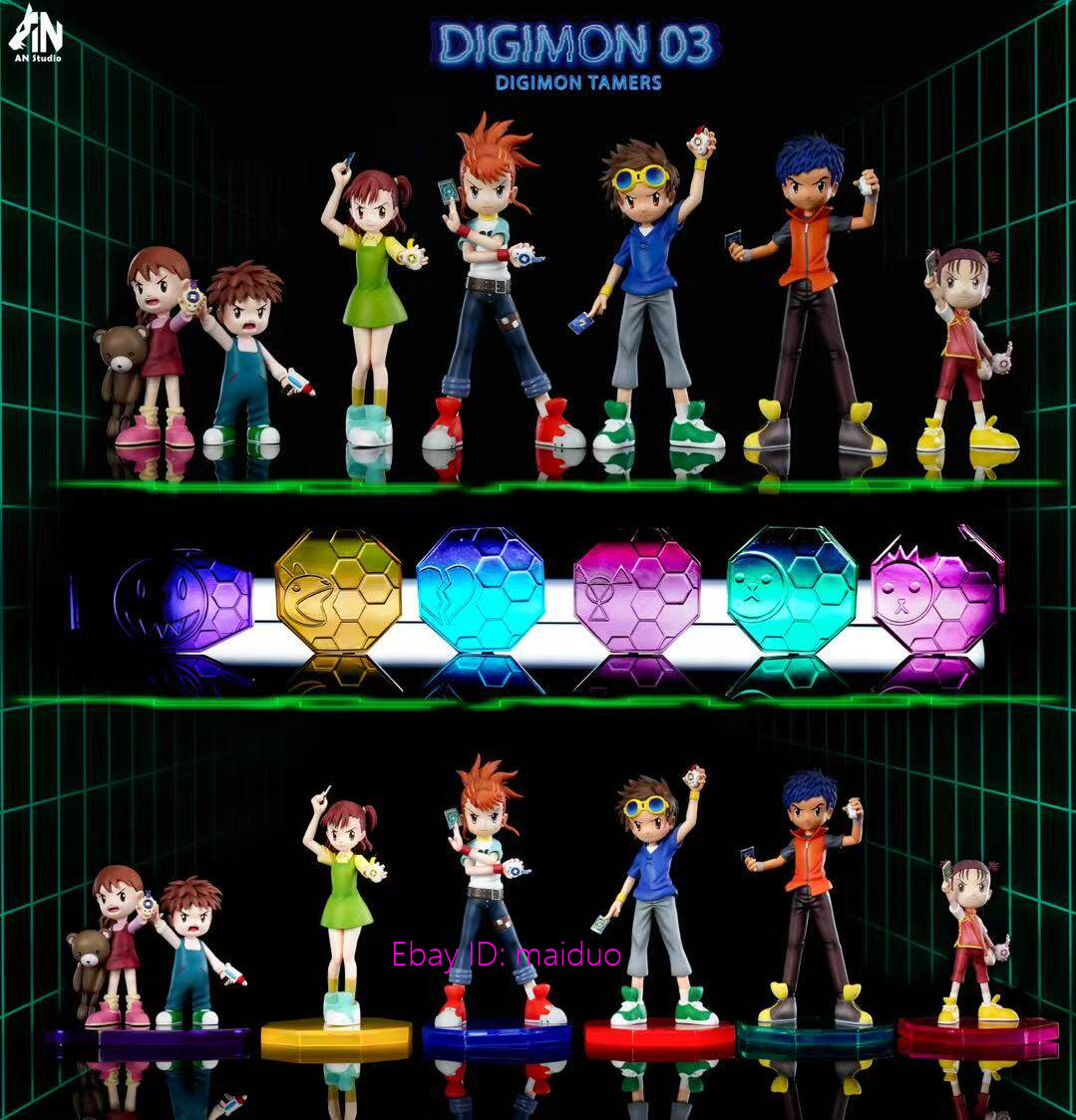 AN Studio Digimon Tamer Matsuda Takato Makino Ruki 7pcs Resin Figures Presale AN Studio Digimon Tamer Matsuda Takato Makino Ruki 7pcs Resin Figures Presale