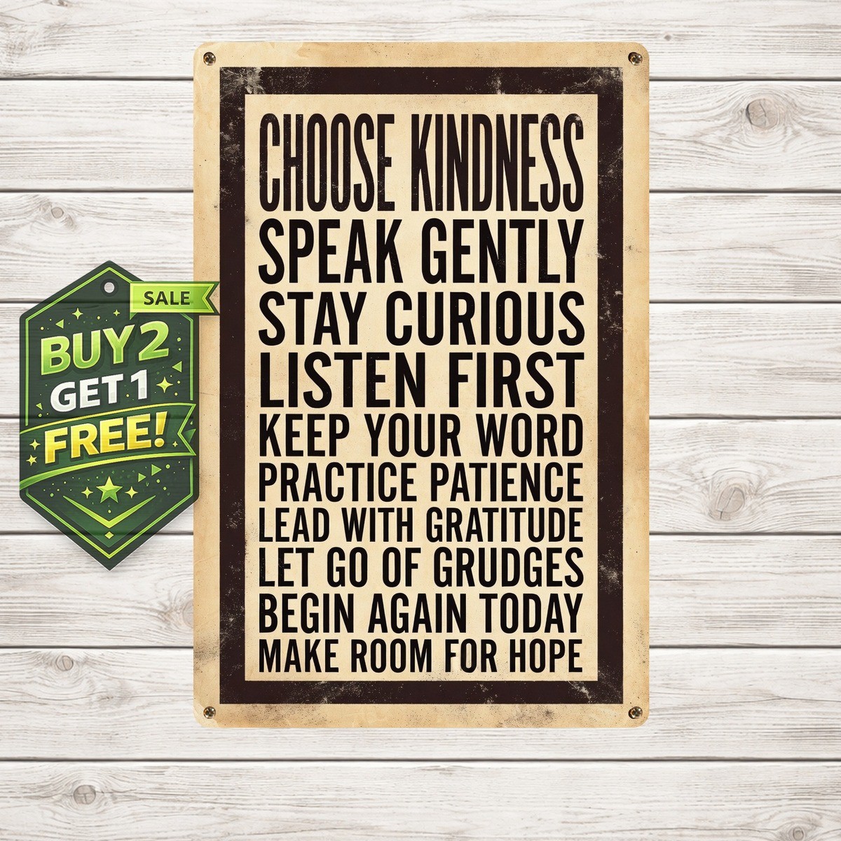 Inspirational Quote Iron Metal Sign Retro Motivational Home Wall Decor 8x12 Inspirational Quote Iron Metal Sign Retro Motivational Home Wall Decor 8x12