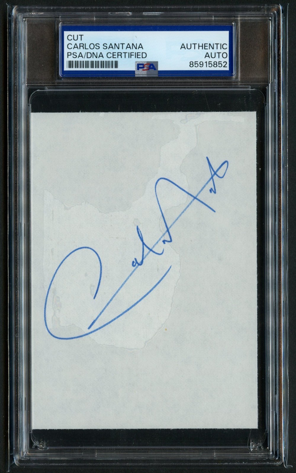 Carlos Santana signed autograph 3.5x5 Guitarist / Woodstock Cut RC PSA Slabbed Carlos Santana signed autograph 3.5x5 Guitarist / Woodstock Cut RC PSA Slabbed