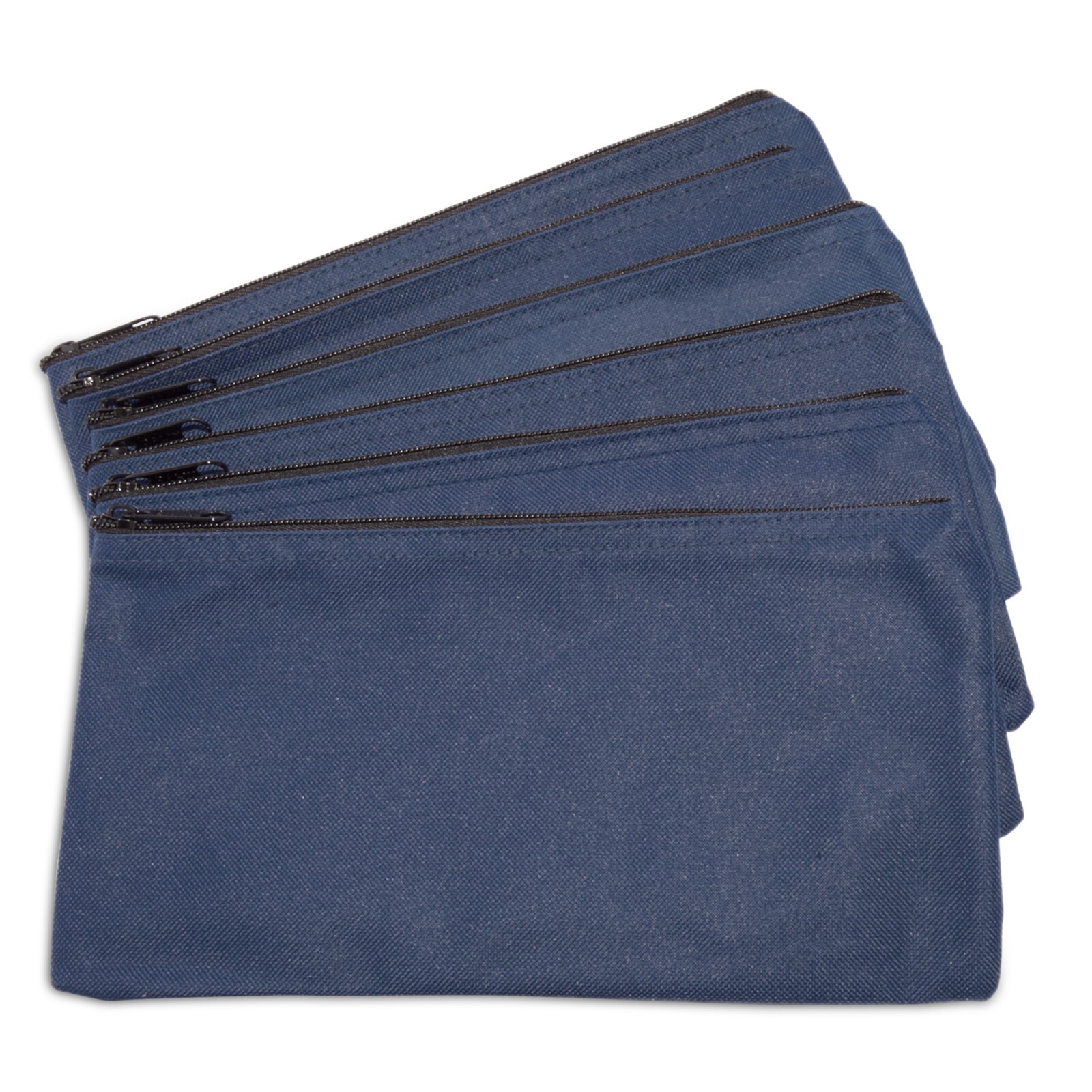 DALIX Zipper Bank Deposit Money Bags Cash Coin Pouch 6 Pack in Navy Blue DALIX Zipper Bank Deposit Money Bags Cash Coin Pouch 6 Pack in Navy Blue