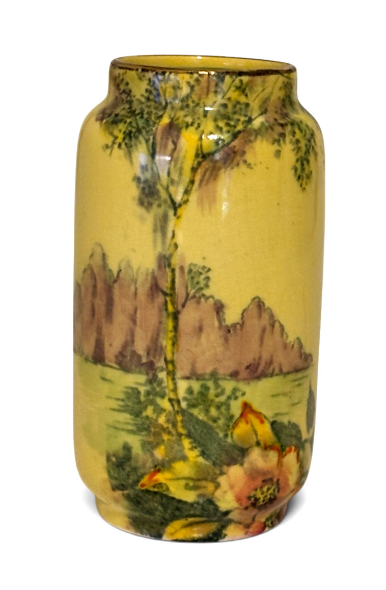 Vintage Royal Winton Grimwades England Bud Vase Mountains Tree Floral Vintage Royal Winton Grimwades England Bud Vase Mountains Tree Floral