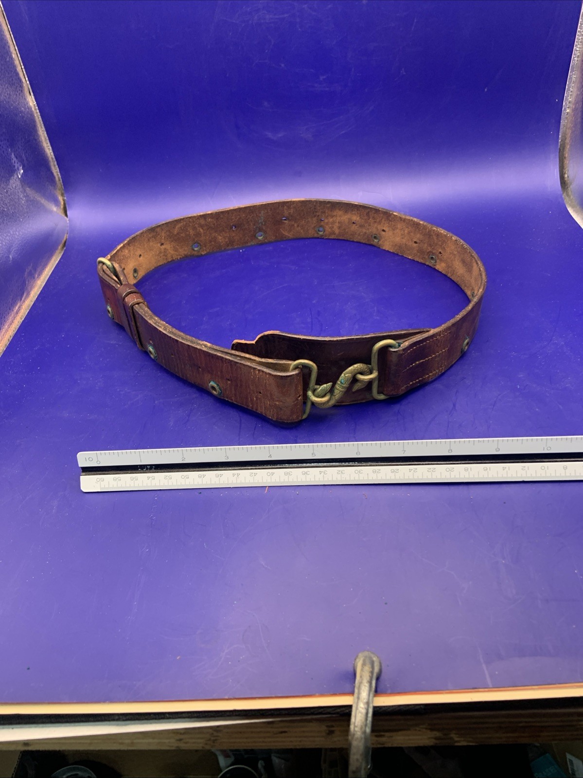 WW1 Officers Snake Belt Leather J Darsh & Sons London Canada 1915 WW1 Officers Snake Belt Leather J Darsh & Sons London Canada 1915