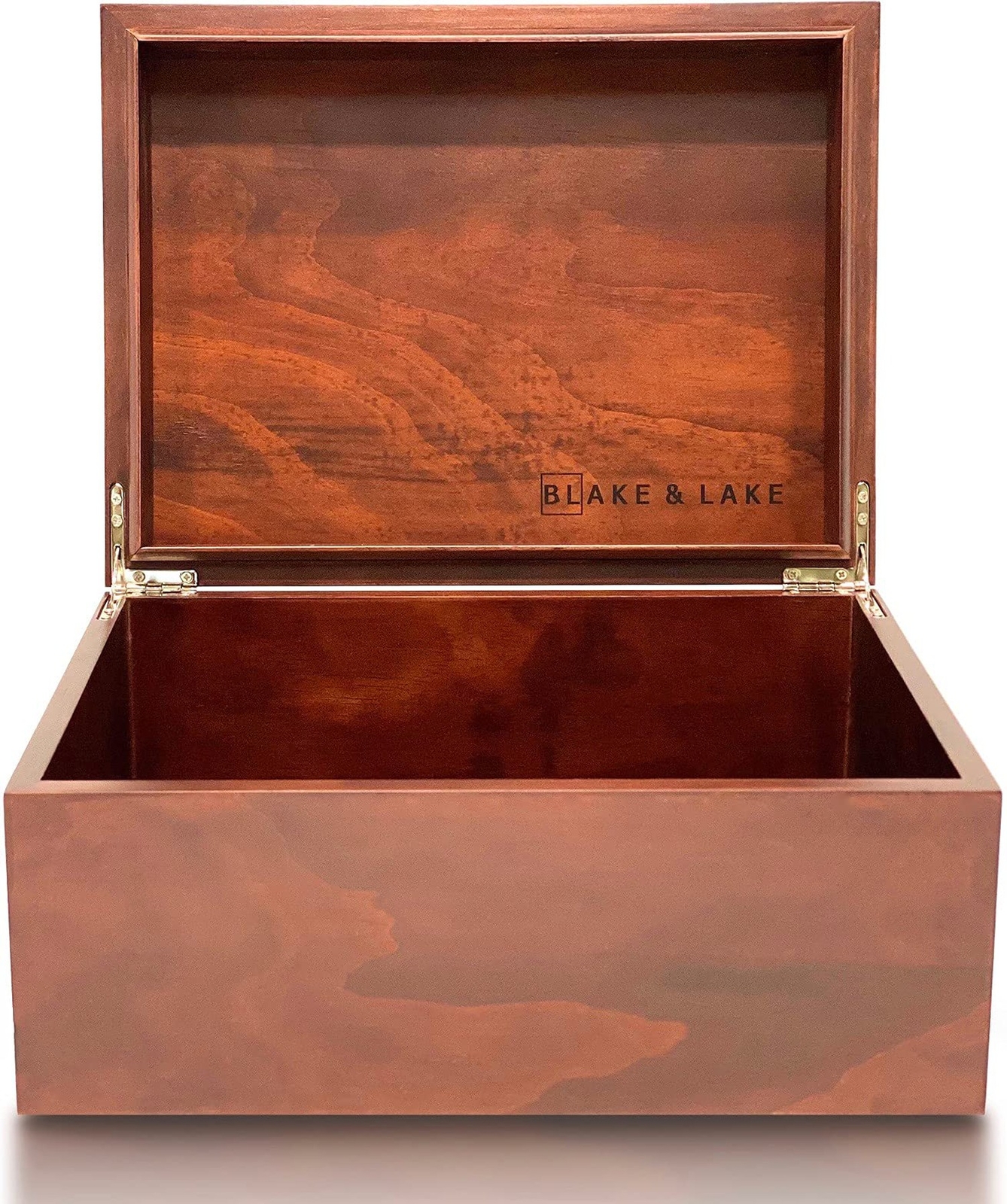 Large Wooden Oak Box with Hinged Lid - Wood Storage Box with Lid Keepsake Boxes Large Wooden Oak Box with Hinged Lid - Wood Storage Box with Lid Keepsake Boxes