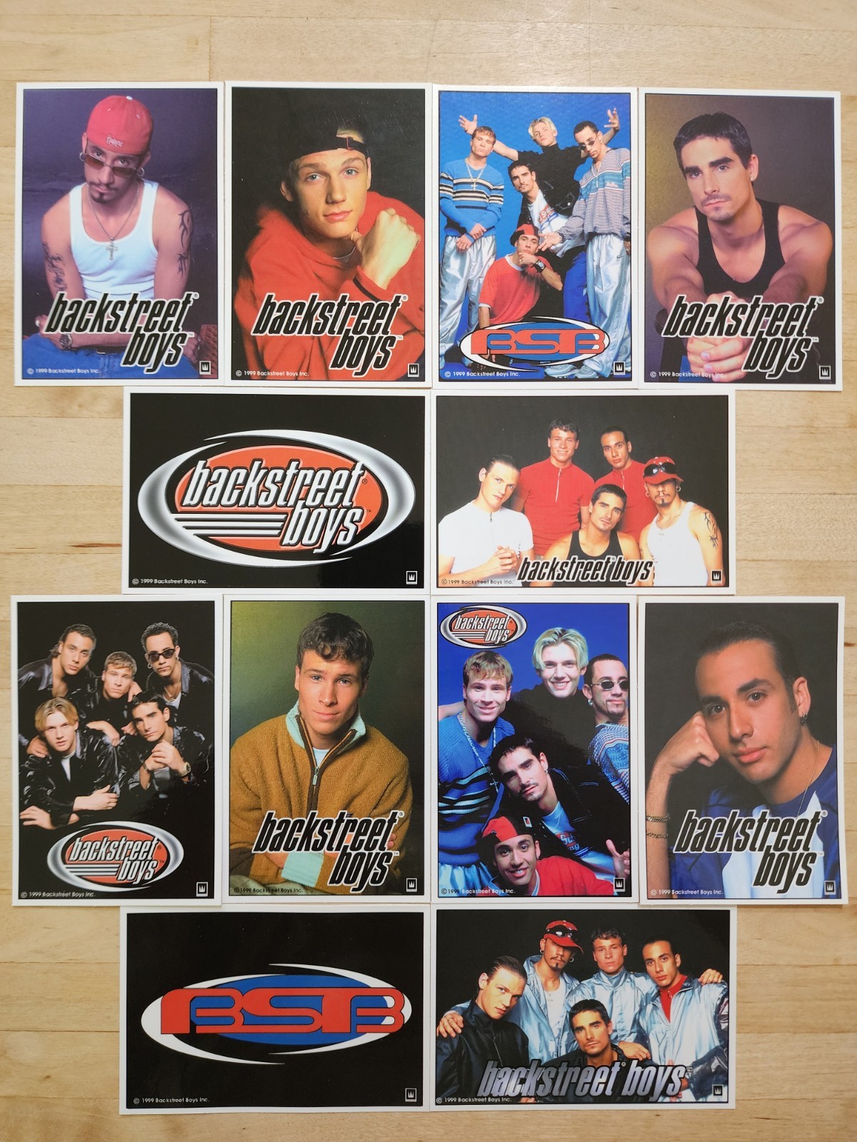 Vintage 1998 Backstreet Boys Sticker Cards - Complete Set Vintage 1998 Backstreet Boys Sticker Cards - Complete Set