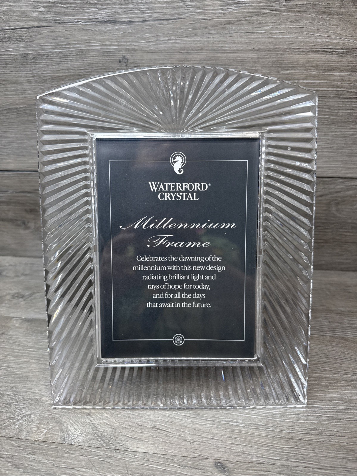 Waterford Crystal Millennium Picture Photo Frame 5'' x 7'' Waterford Crystal Millennium Picture Photo Frame 5'' x 7''