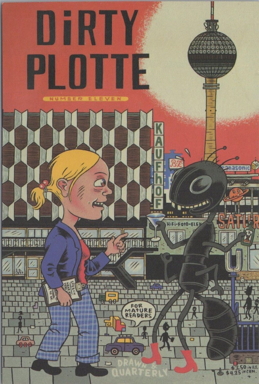Postcard Dirty Plotte Julie Doucet Drawn & Quarterly Series 15 of 15