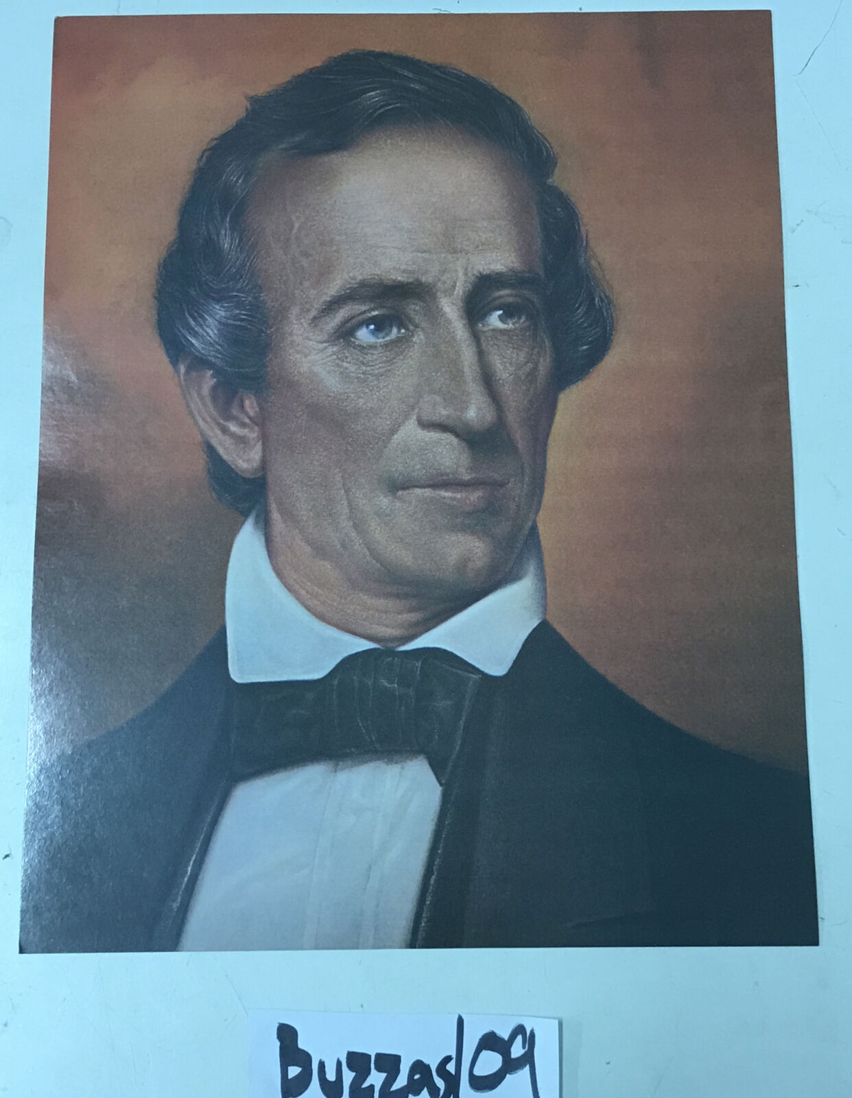 President John Tyler Portrait 11x14 Artist Portrait Sam Patrick Bowmar Publish