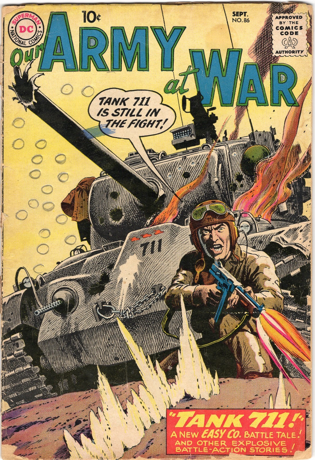Our Army At War 86 1959 DC Comics G/VG 3.0 Battling the Nazis Early Sgt Rock App Our Army At War 86 1959 DC Comics G/VG 3.0 Battling the Nazis Early Sgt Rock App