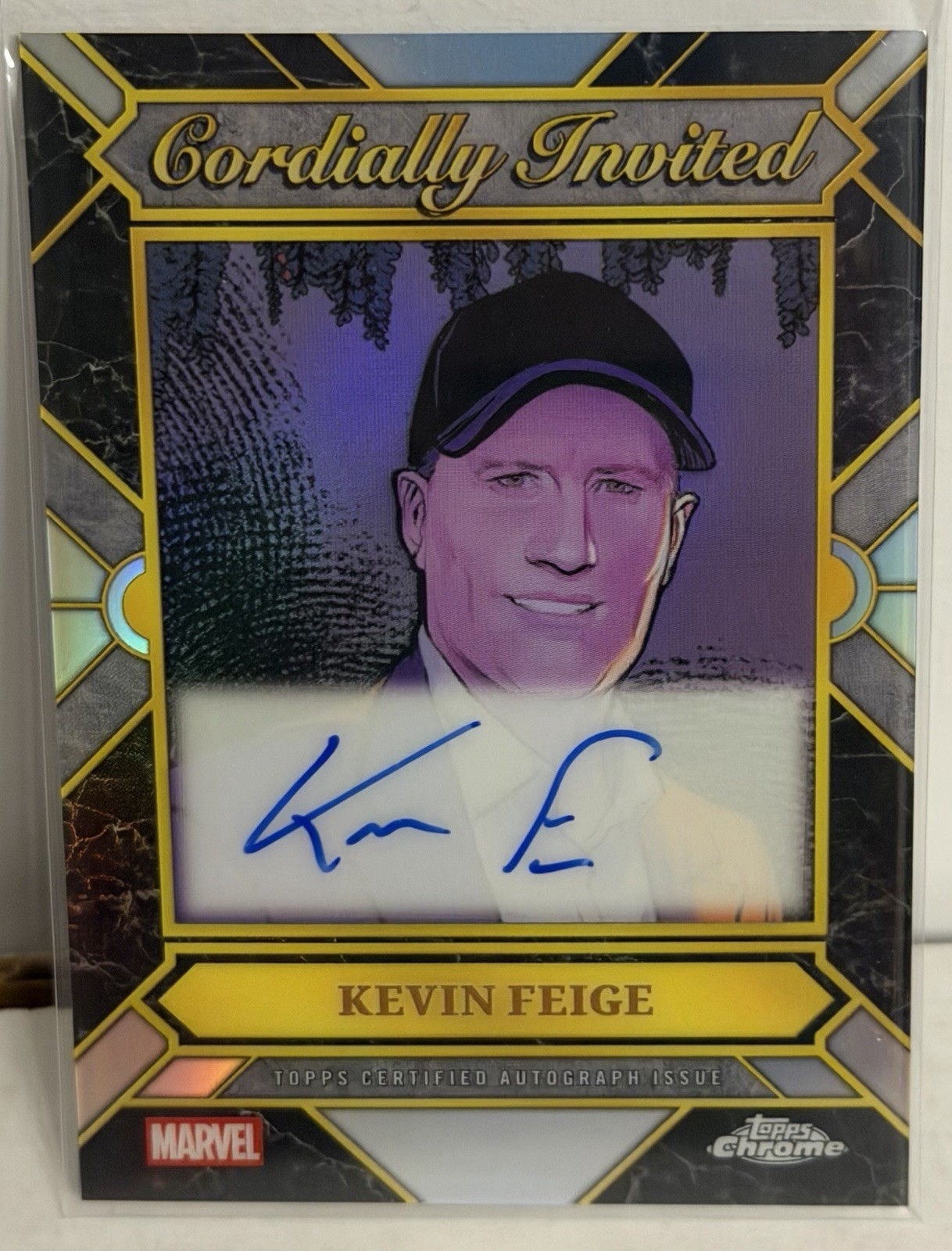 Topps 2026 Topps Chrome Marvel Cordially Invited Kevin Feige Auto #CIA-KF Topps 2026 Topps Chrome Marvel Cordially Invited Kevin Feige Auto #CIA-KF