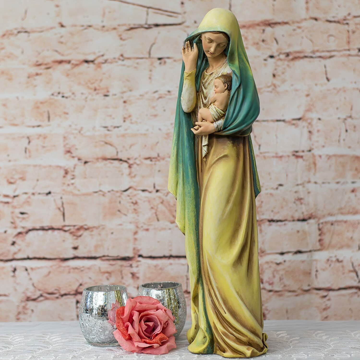 Madonna & Child Jesus Our Lady Virgin Mary Statue Religious Figurine Home Decor