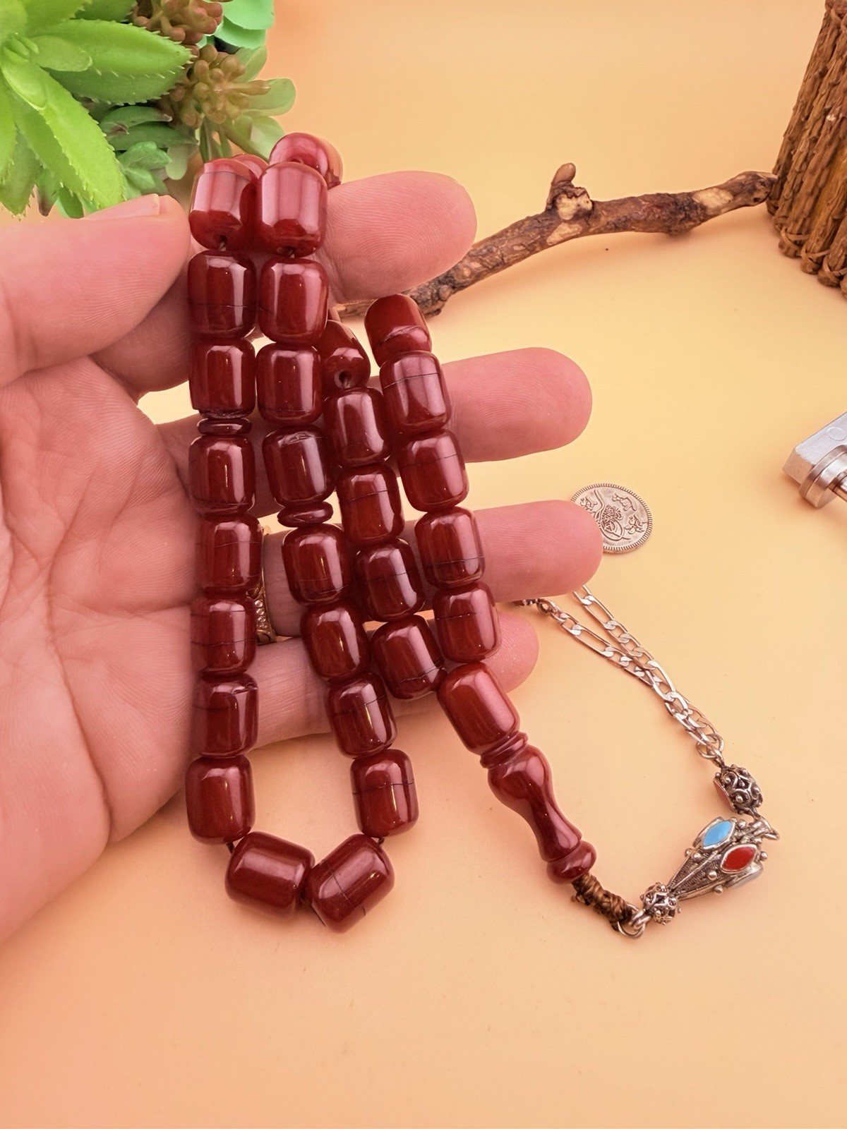Vintage Misky 33 Worry Beads Prayer Rosary Tasbih مسبحة مسباح مسكي قديم 474 Vintage Misky 33 Worry Beads Prayer Rosary Tasbih مسبحة مسباح مسكي قديم 474