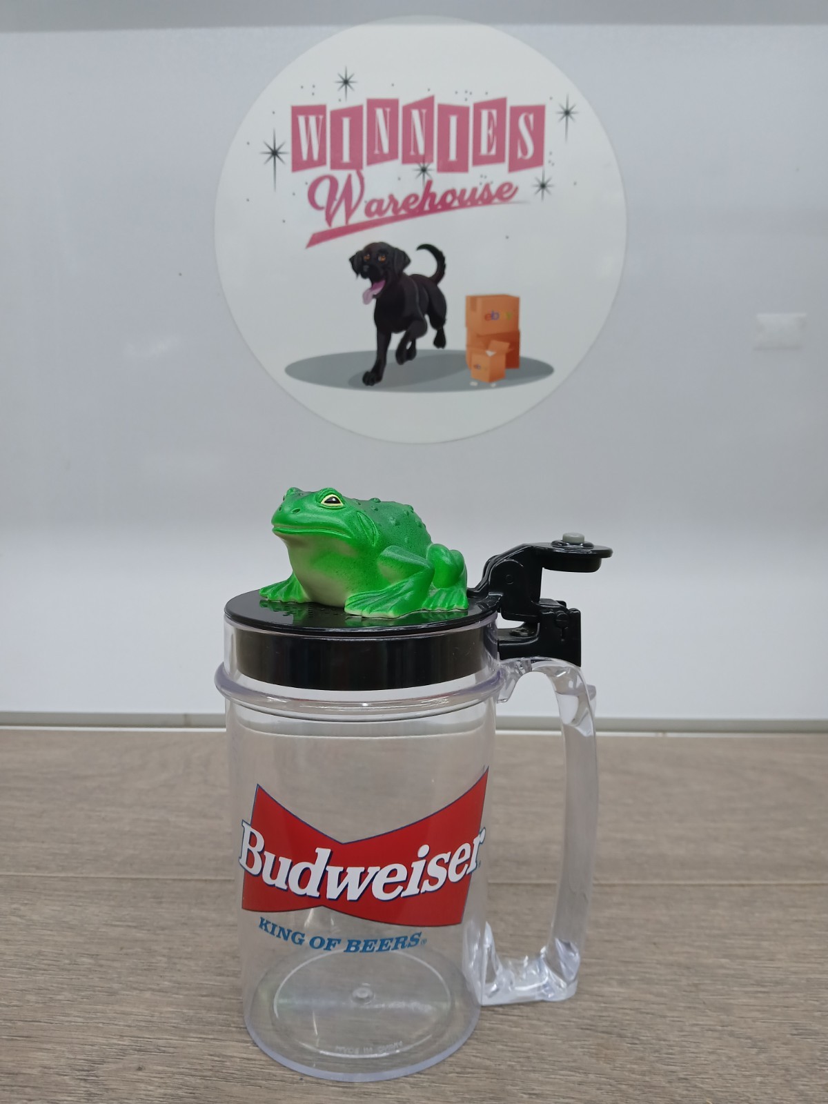 1996 Budweiser Frog/Toad Push Button bud-weis-er Sound