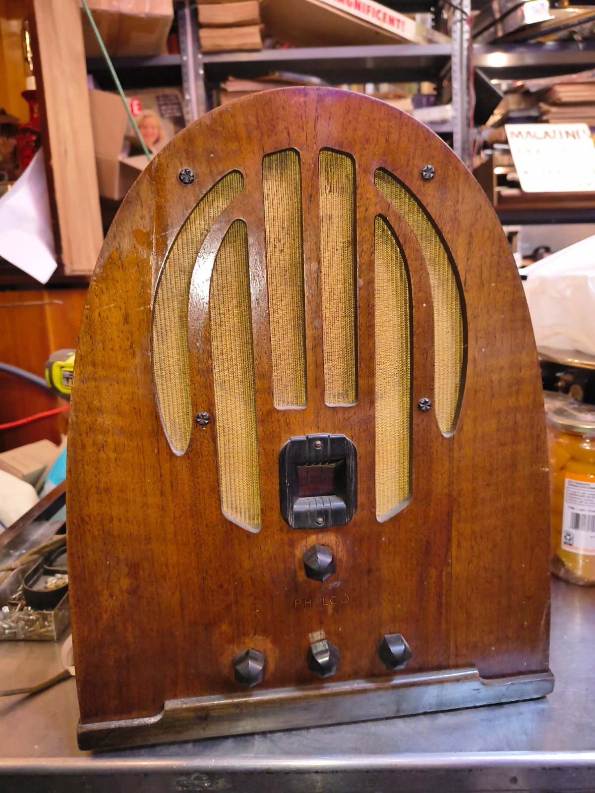 Antique Cathedral Tabletop Radio 1936 Philco model 60B Antique Cathedral Tabletop Radio 1936 Philco model 60B
